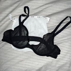 Lightly Used Black CUUP Plunge Bra